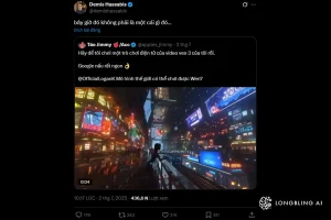 Bài đăng trên X cầu xin Google